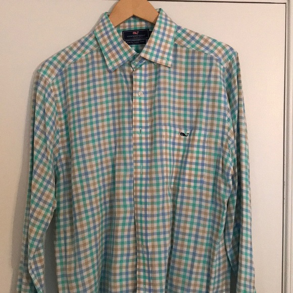 Vineyard Vines Checked Button Up Shirt - Picture 1 of 6